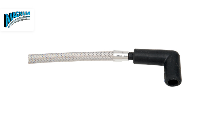 Magnum Shielding Ignition Wire Braided Stainless Polished Nature Wire