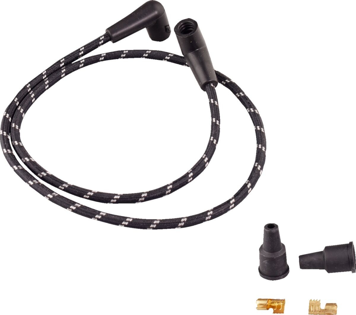 Drag Specialties Wires Blk/Wht Braid Wires Blk/Wht Braid