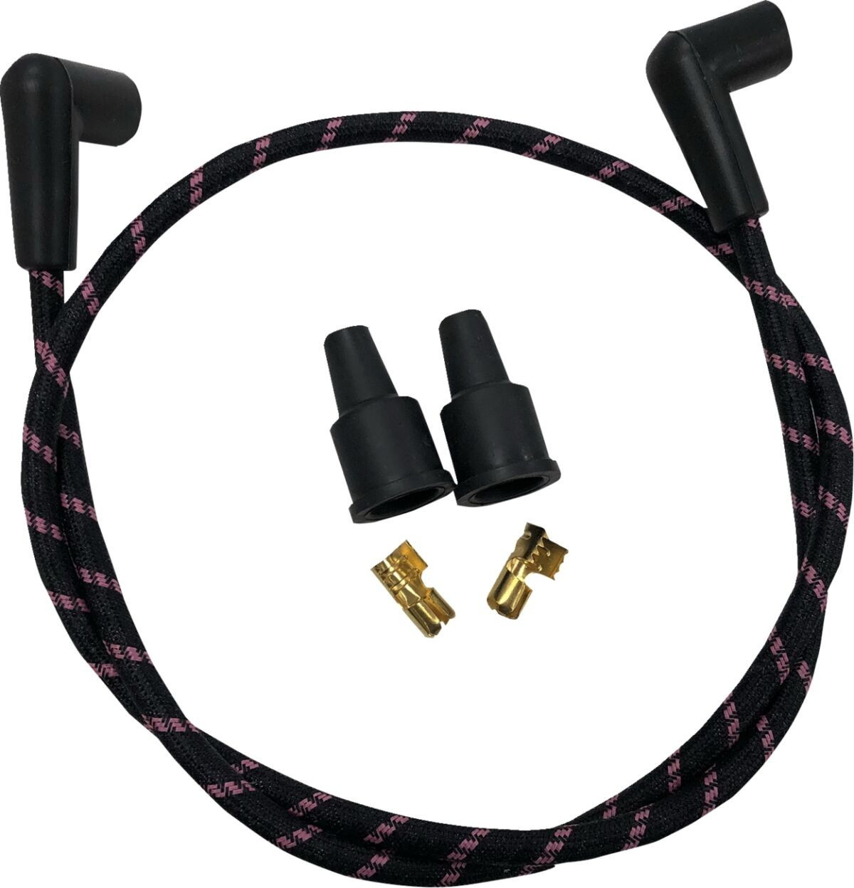 Drag Specialties Wires Blk/Pnk Braid Wires Blk/Pnk Braid