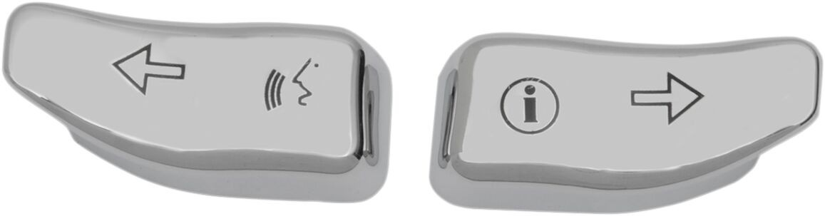 Drag Specialties Caps Turn Signal Switch Extension Caps T/S Ext Chr Fl