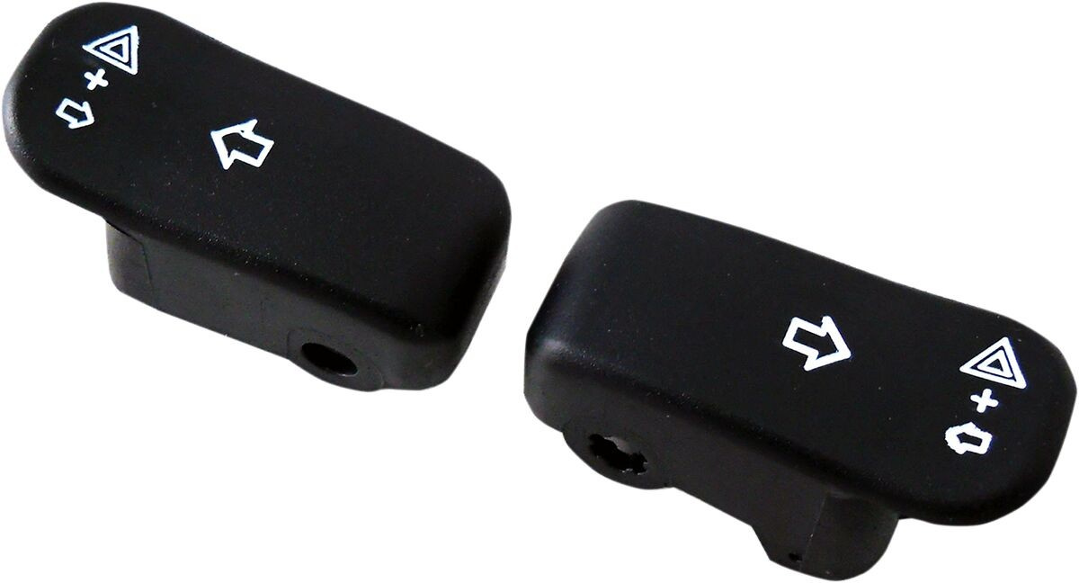 Drag Specialties Caps Turn Signal Switch Extension Caps T/S Ext Blk 96