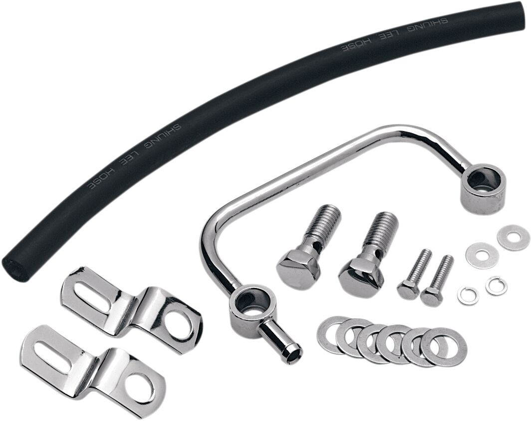 Drag Specialties Crankcase Breather Kit Chrome Breather Kit 91-22 Xl