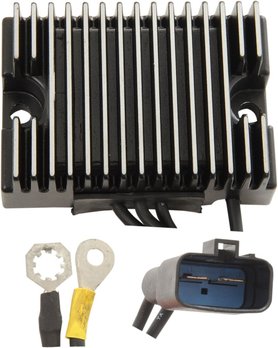 Drag Specialties Solid-State Regulator Black Regulator Fxd 99-03 Blk