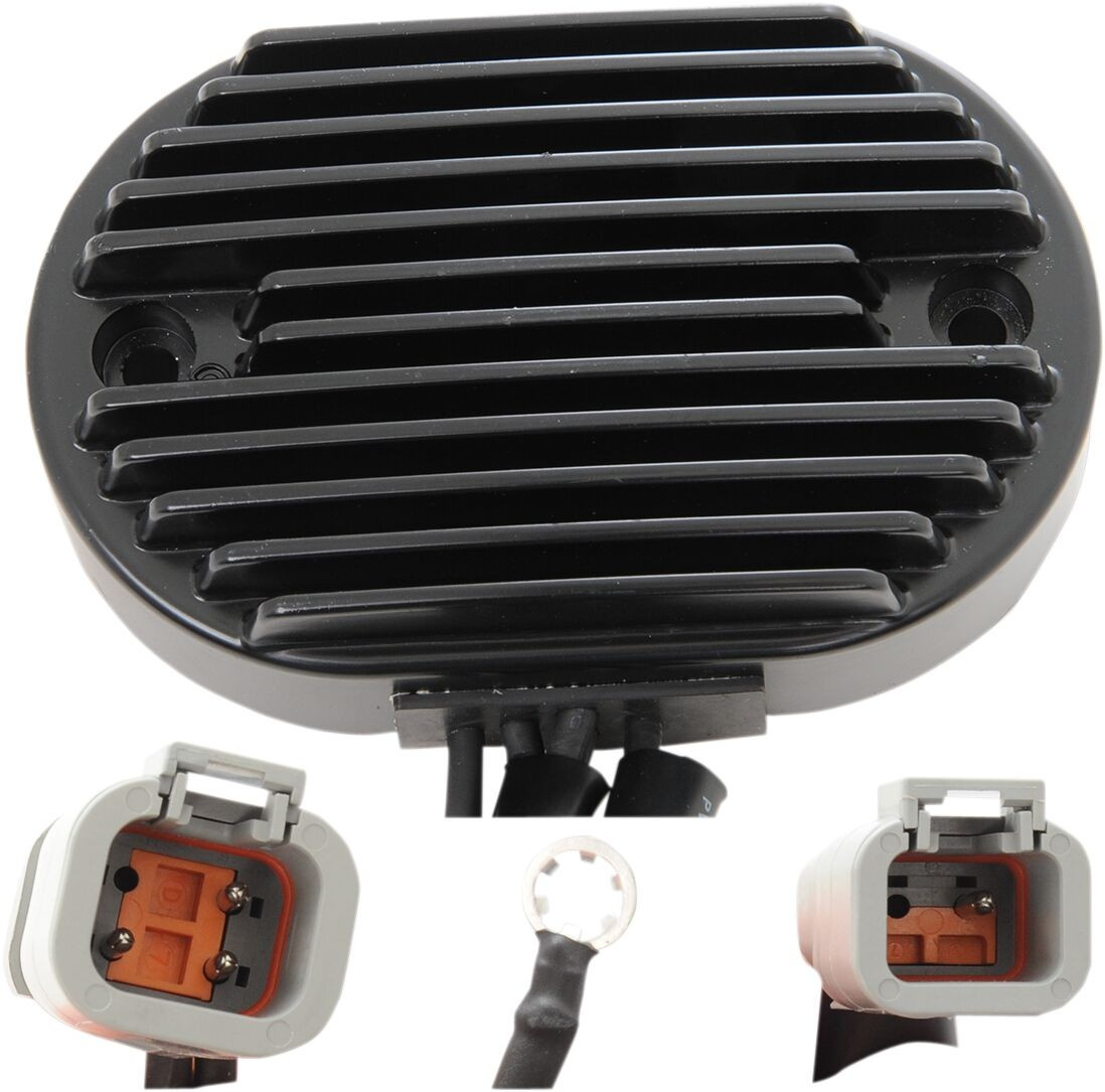 Drag Specialties Solid-State Regulator Black Regulator Fx/Flst 07 Blk