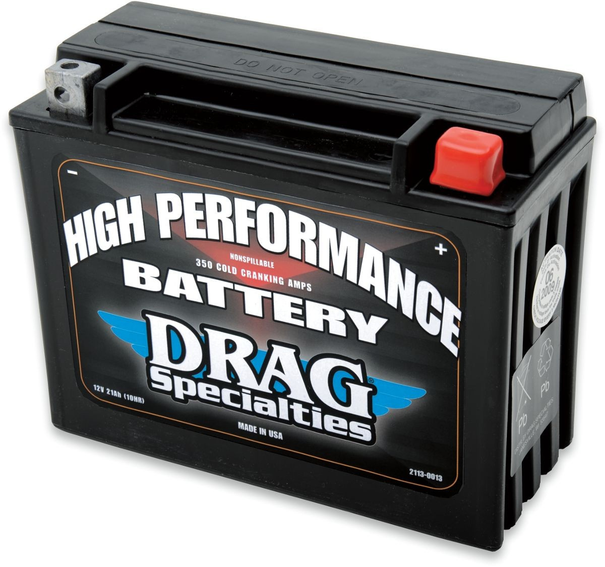 Drag Specialties Batteries Battery High Performance Agm 12V Lead Acid