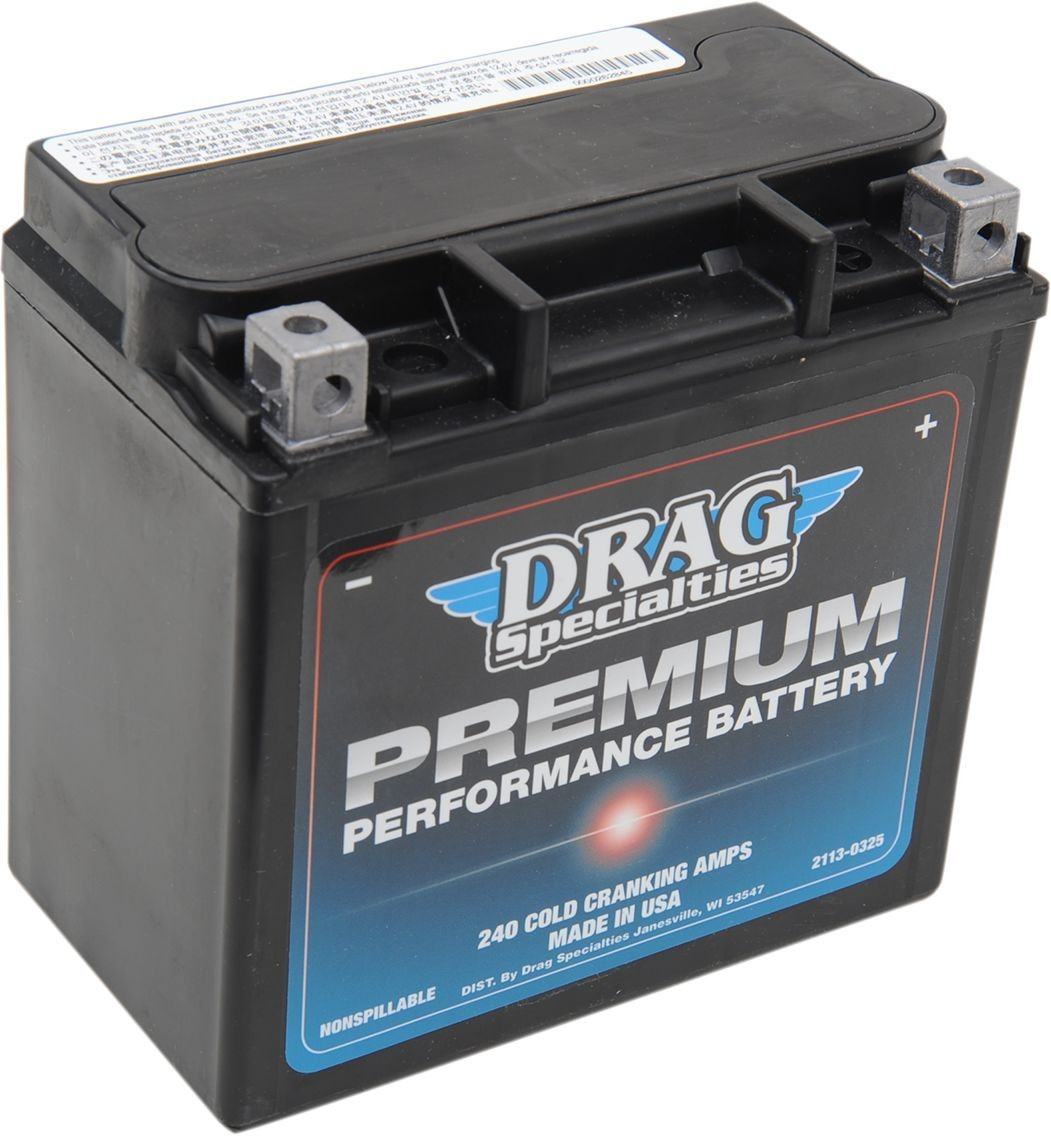 Drag Specialties Batteries Battery Premium (Gyz) 12V Lead Acid Replace