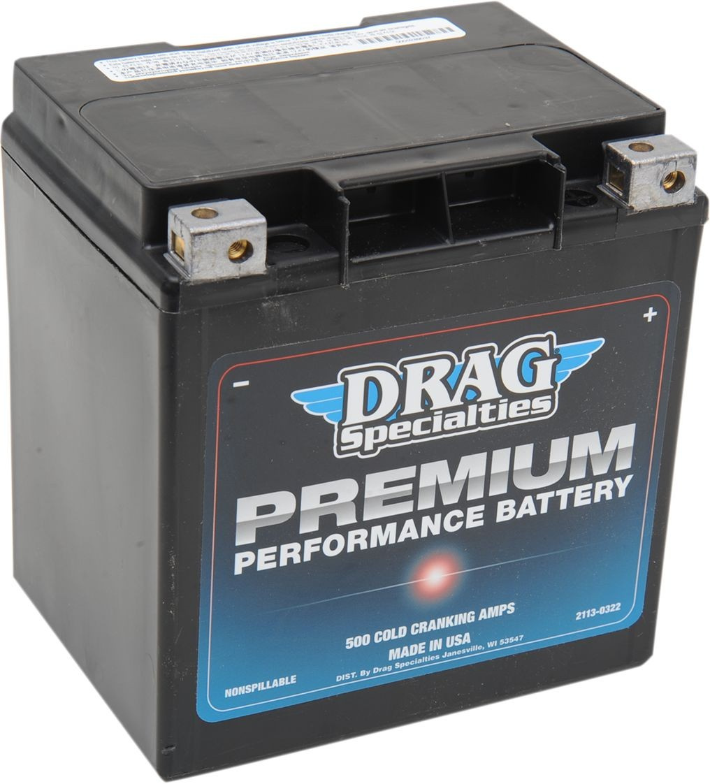 Drag Specialties Batteries Battery Premium (Gyz) 12V Lead Acid Replace