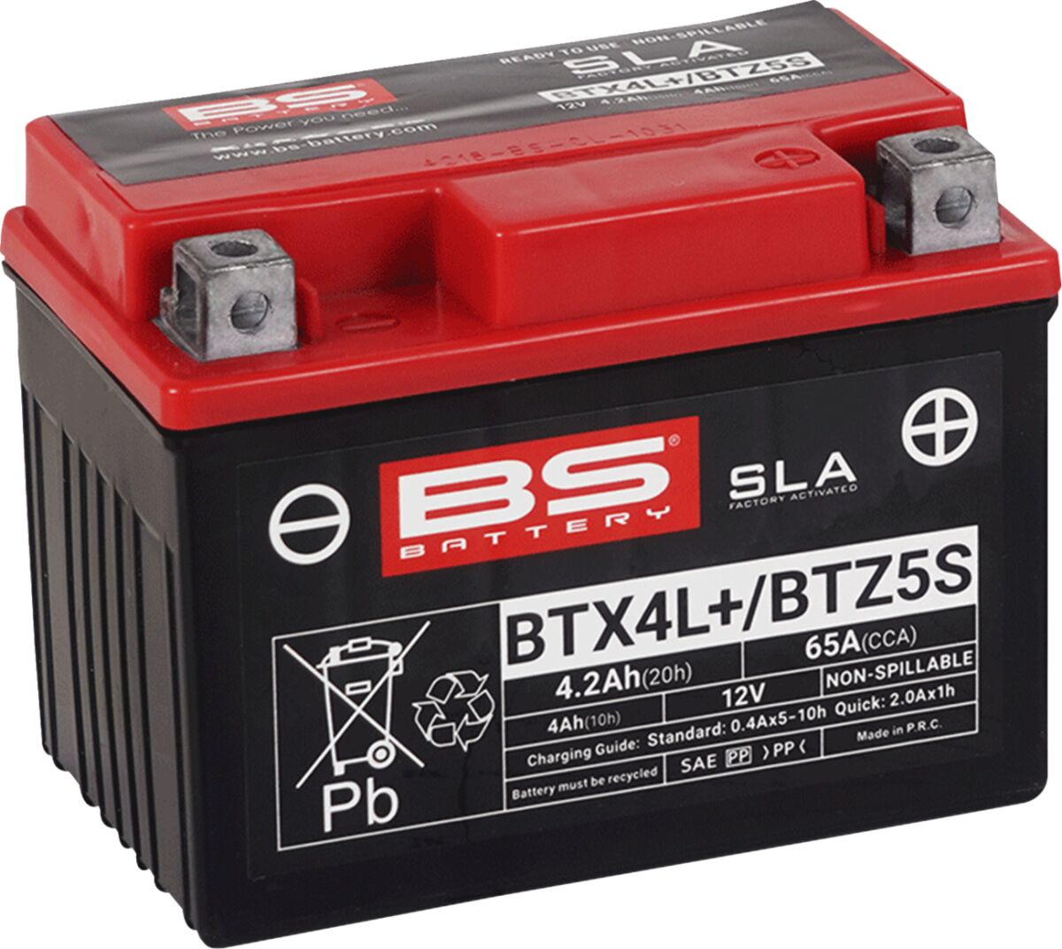 Bs Battery Battery Btx4L Sla 12V 50 A Battery Bs Btx4L/Btz5S Sla