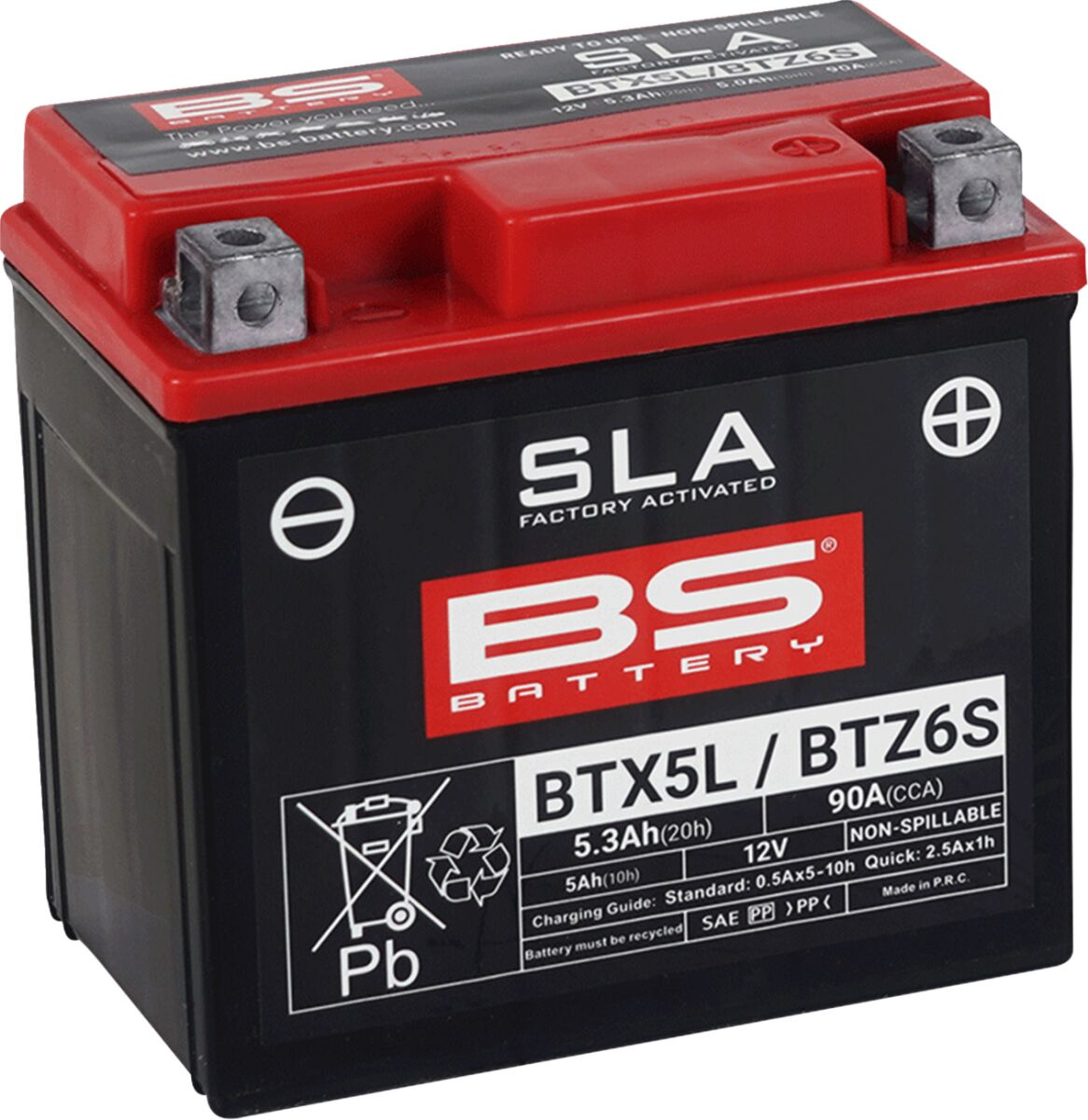 Bs Battery Battery Btx5L Sla 12V 70 A Battery Bs Btx5L/Btz6S Sla