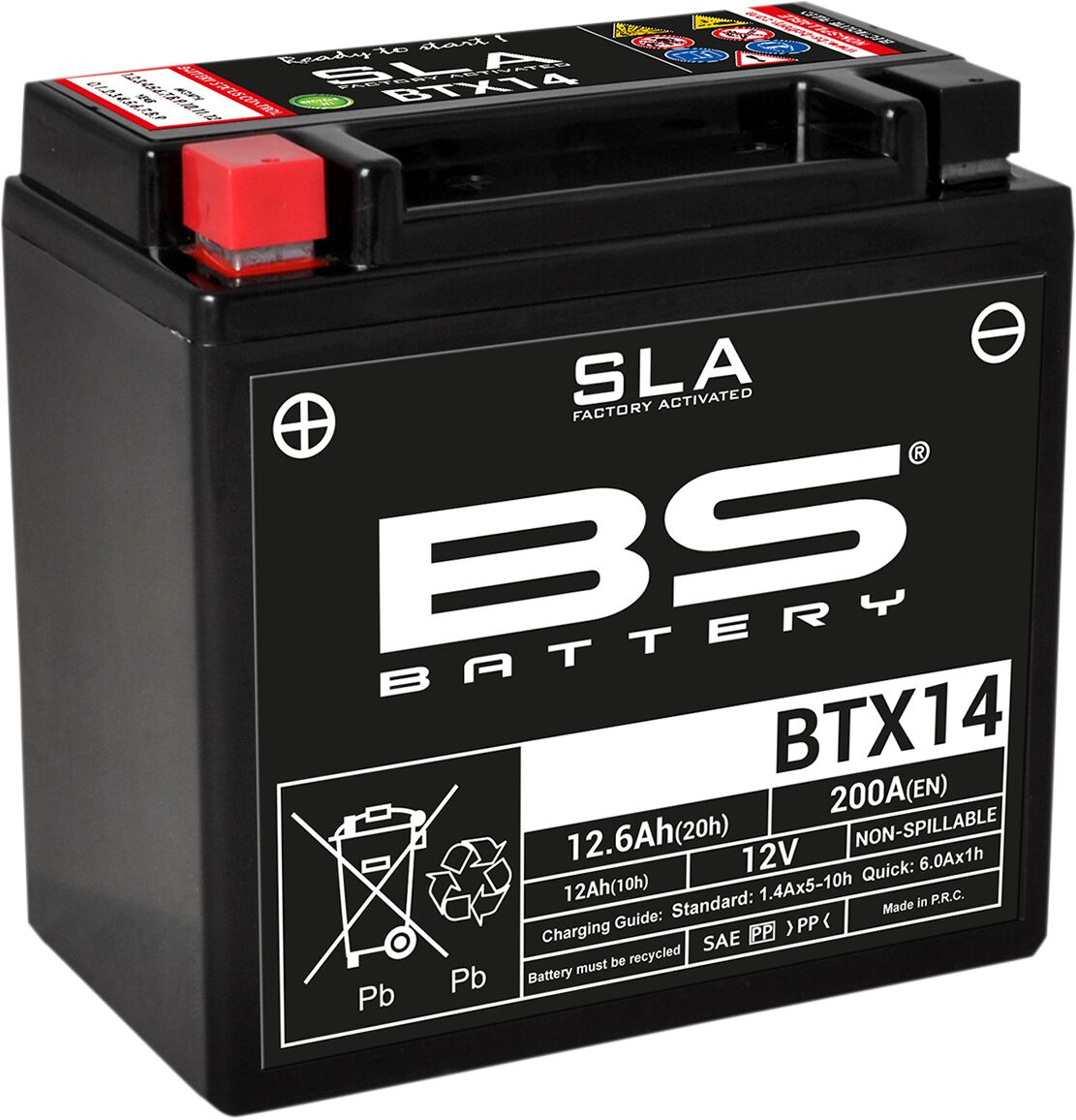 Bs Battery Battery Btx14 Sla 12V 200 A Battery Bs Btx14 Sla