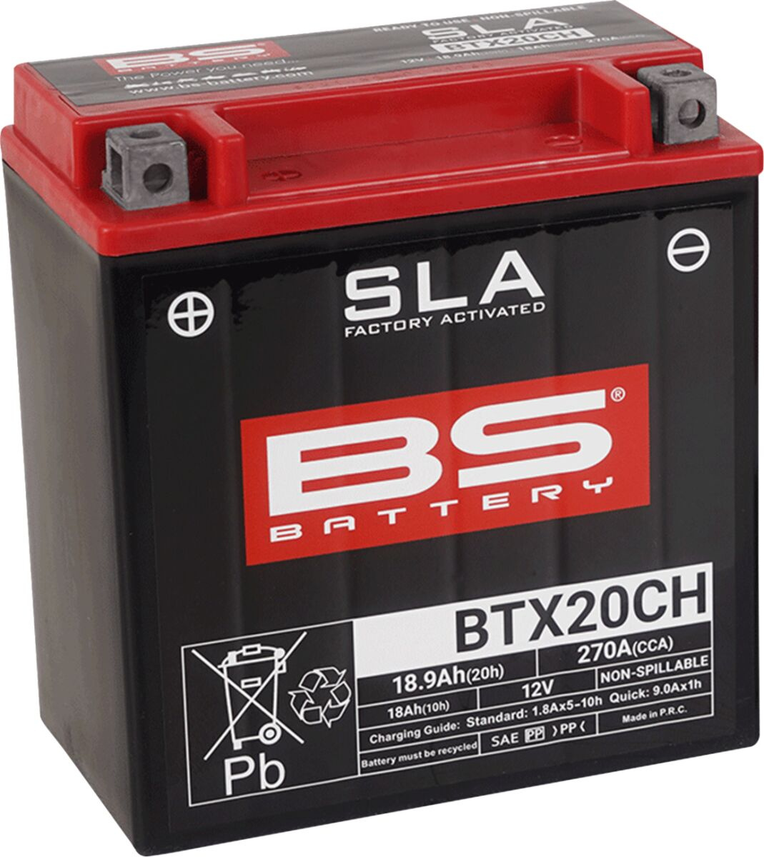 Bs Battery Battery Btx20Ch Sla 12V 270 A Battery Bs Btx20Ch Sla