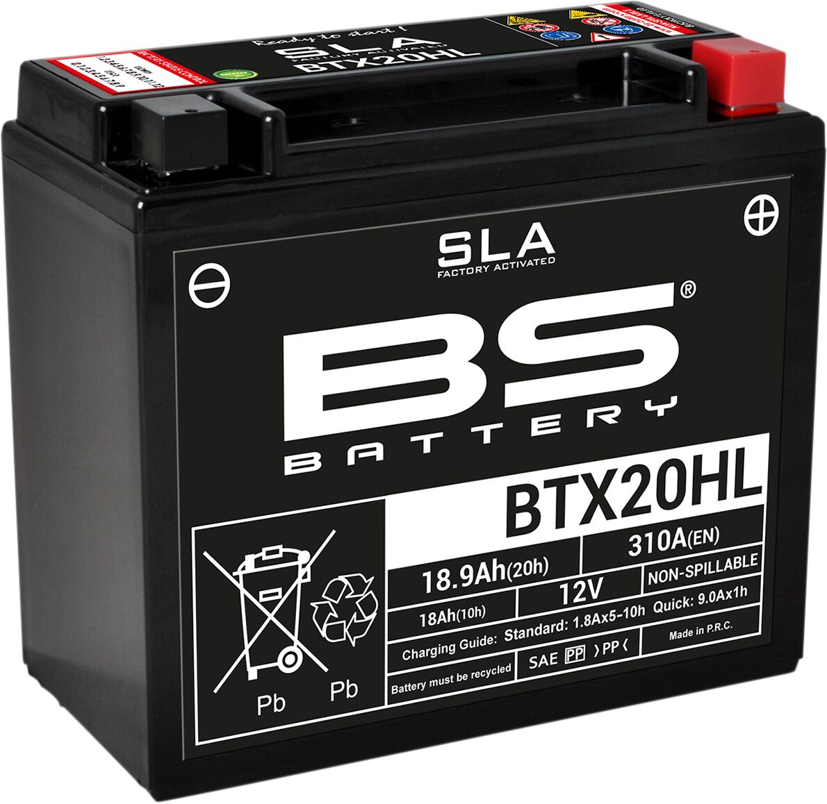 Bs Battery Battery Btx20Hl Sla 12V 310 A Battery Bs Btx20Hl Sla