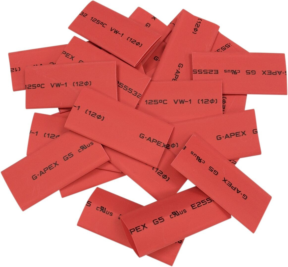 Drag Specialties Tube Heat Shrink Red 25Pk Tube Ht Shrk Red 25Pk