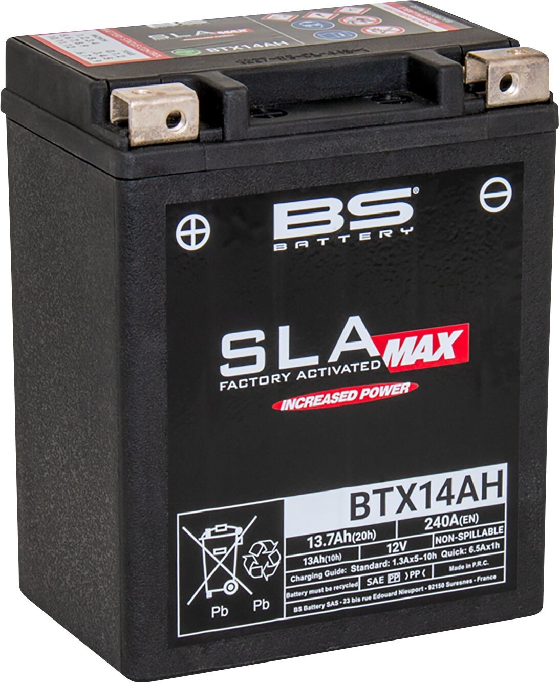 Bs Battery Battery Btx14Ah Sla Max Battery Bs Btx14Ah Sla-Max
