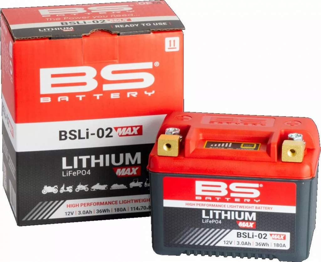 Bs Battery Bs Lithium - Bsli-02 Max Battery Lithium-Max Bsli-02