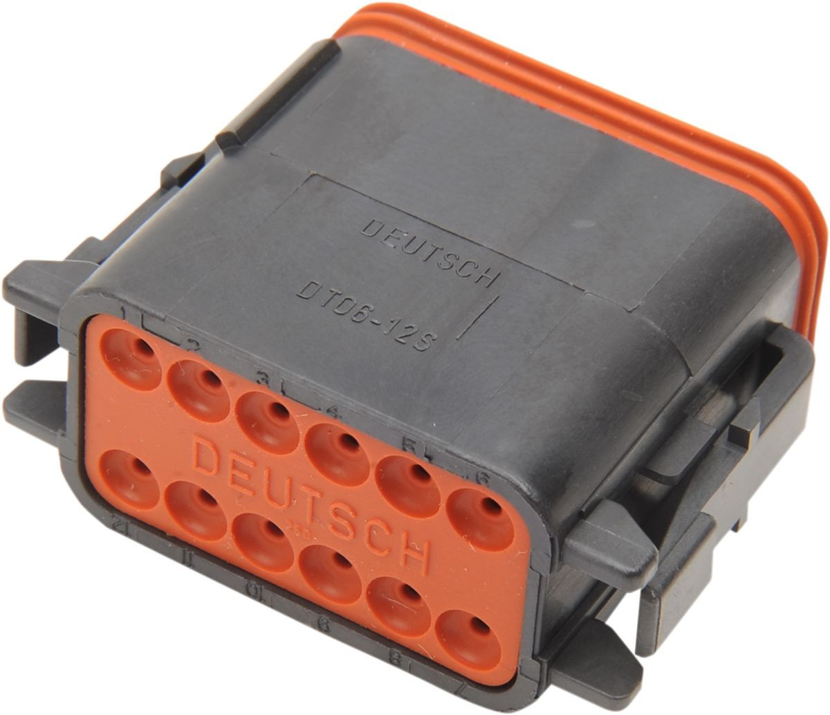 Namz Plug Deutsch Dt-Series 12-Socket Black Plug Deutsch Black 12 Pin