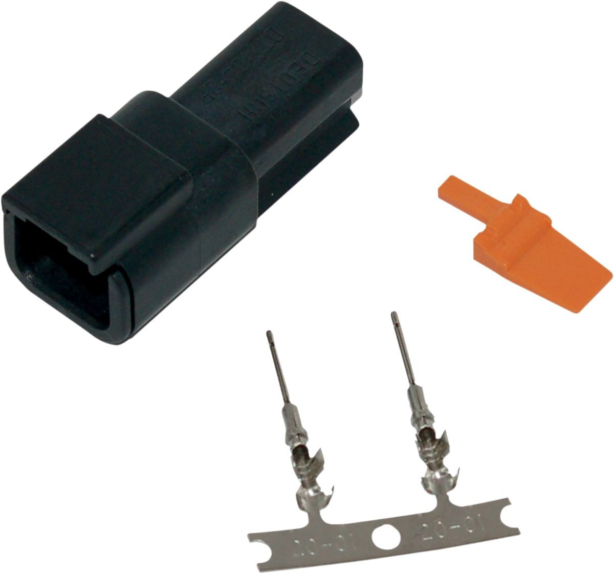 Namz Receptacle Deutsch Dtm 2-Pin Connector Kit Black Conn Kit 2Pos 74