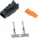 Namz Plug Deutsch Dtm 2-Socket Connector Kit Black Conn Kit 2Pos 74112