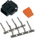 Namz Plug Deutsch Dtm 8-Socket Connector Kit Black Conn Kit 8Pos 74118