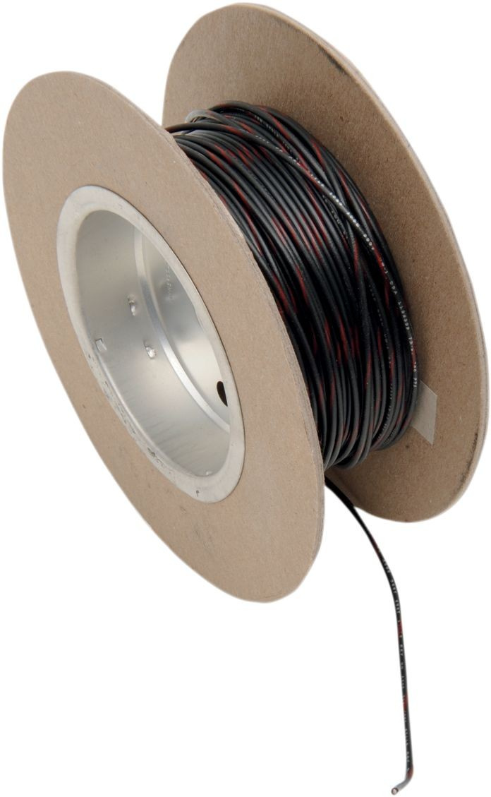 Namz Oem Color Wire 18 Gauge/100' (1Mm'/30M) Black/Red Wire 18G 100' B