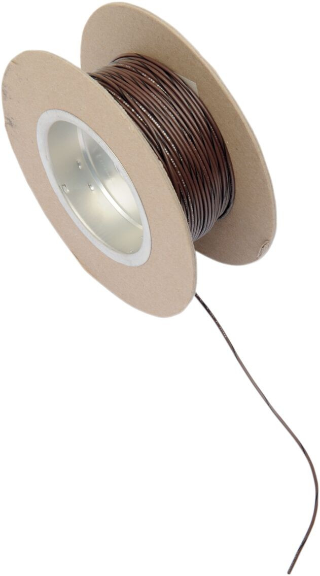 Namz Oem Color Wire 18 Gauge/100' (1Mm'/30M) Brown/Black Wire 18G 100'