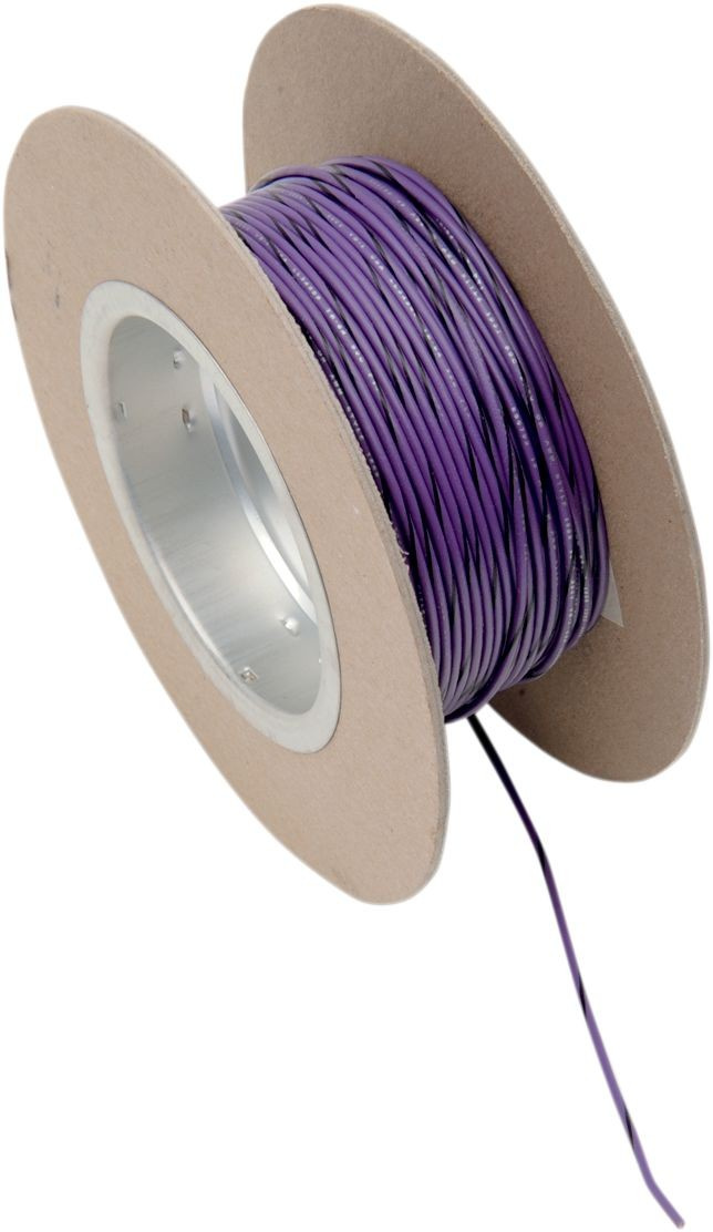 Namz Oem Color Wire 18 Gauge/100' (1Mm'/30M) Violet/Black Wire 18G 100