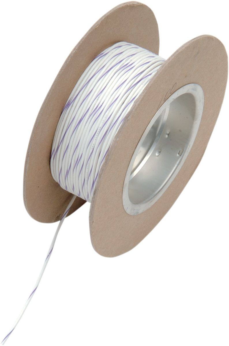 Namz Oem Color Wire 18 Gauge/100' (1Mm'/30M) White/Violet Wire 18G 100