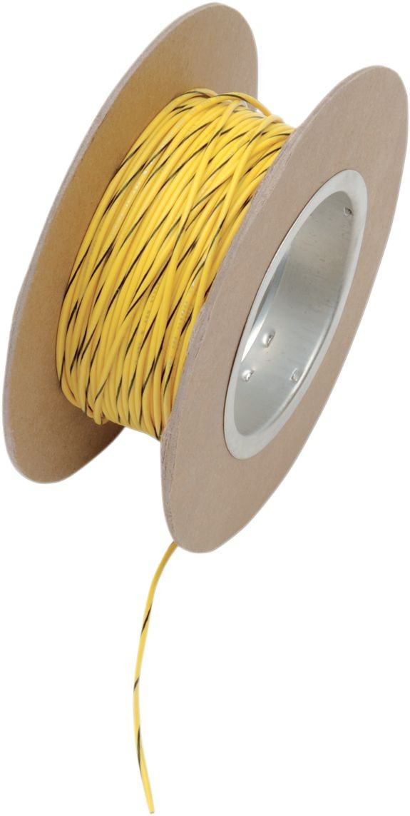 Namz Oem Color Wire 18 Gauge/100' (1Mm'/30M) Yellow/Black Wire 18G 100