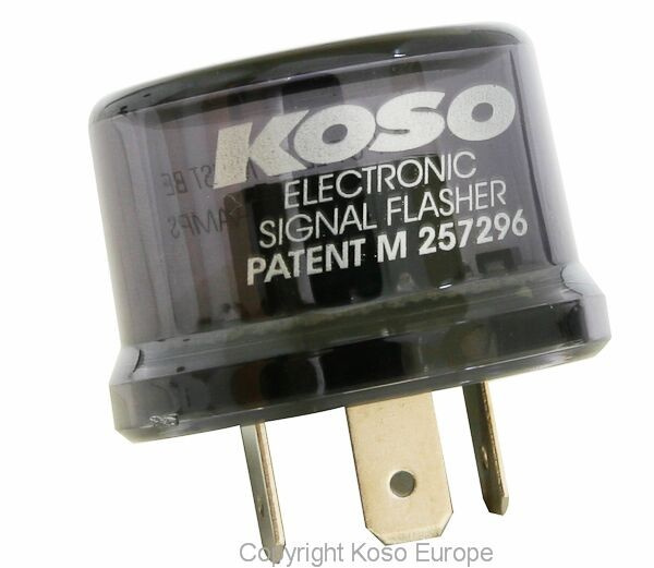 Koso North America Flasher Relay 12V 15A 3-Pin Flasher Relay 12V 15A 3