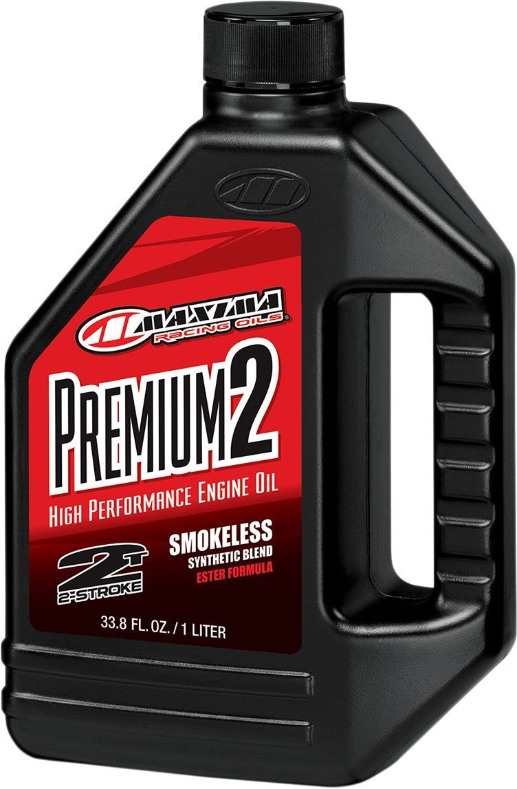 Maxima Racing Oil Engine Oil 2-Stroke / 1 Liter | 33,8 Fl. Oz. / Red P