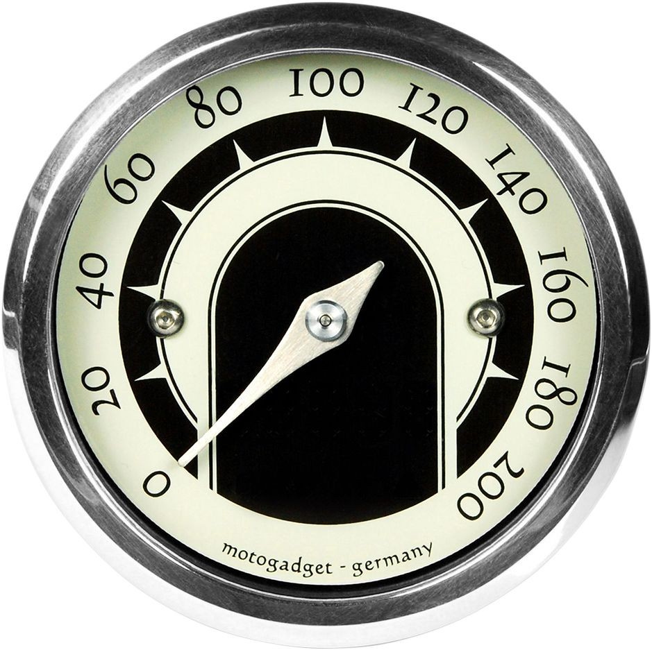Motogadget Mst Vintage Analog Speedometer Brass Finish Analogue-Speedo