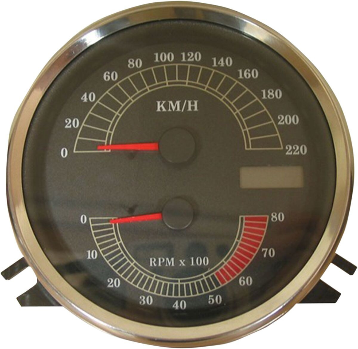 Drag Specialties Electronic Speedo-Tachometer Km/H Speedo W/Tach Flhr
