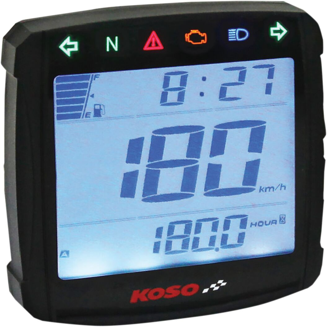 Koso North America Speedometer Multifunction Xr-01S Black Speedo Multi