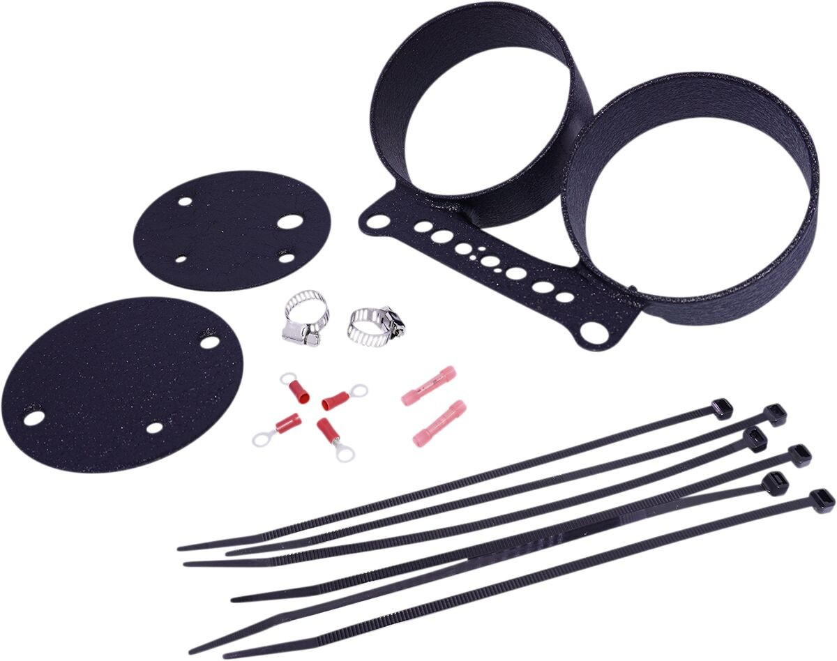 Drag Specialties Mount Gage Wrnkl B Double Mount Gage Wrnkl B Double