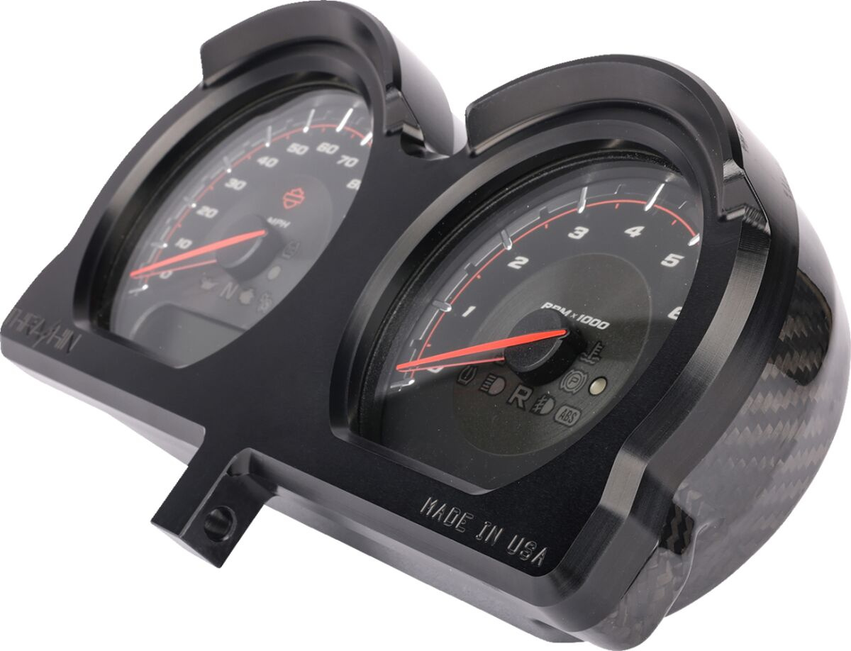 Thrashin Supply Co. Gauge Reloc Kt Fltr Blk Gauge Reloc Kt Fltr Blk