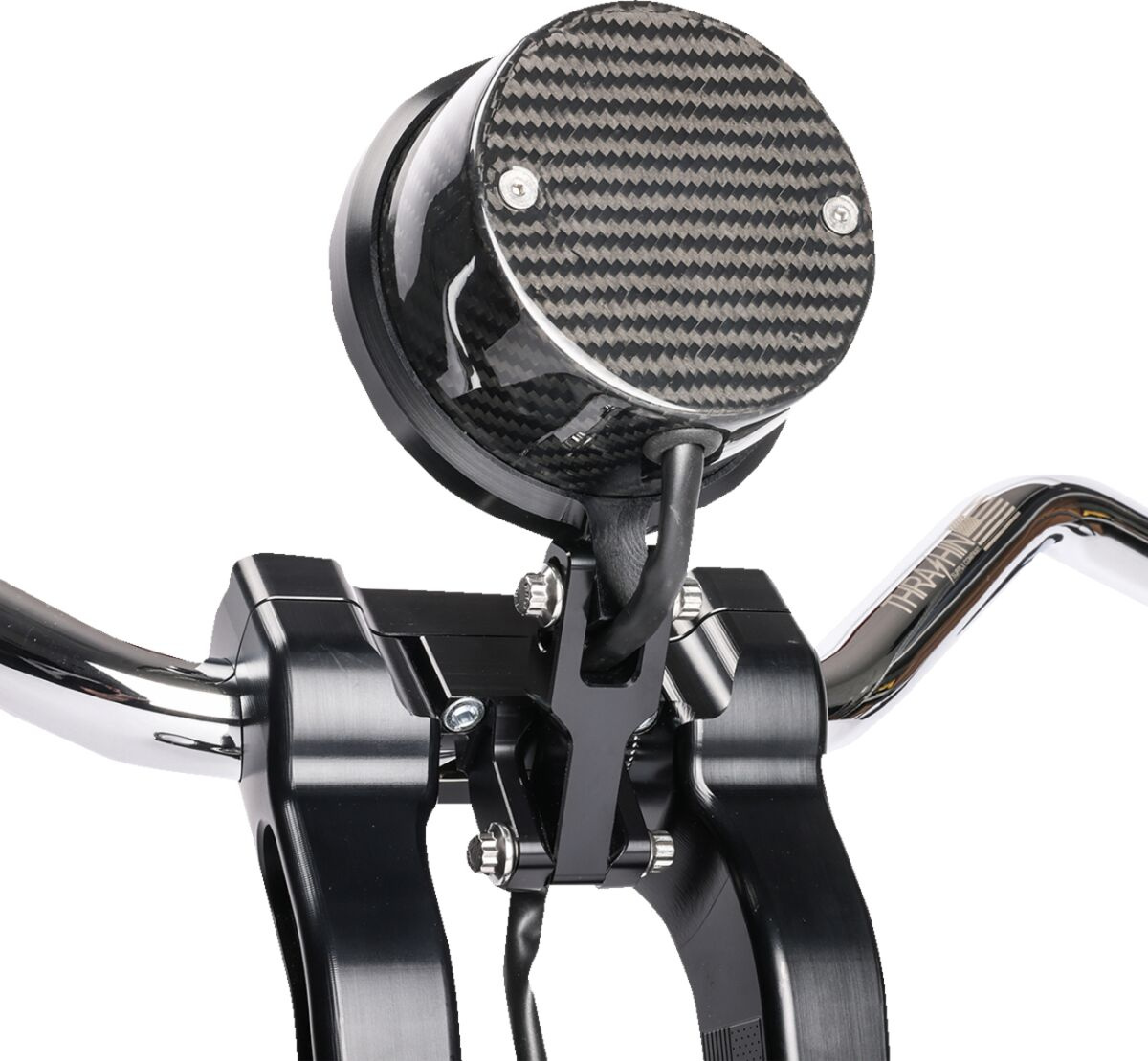 Thrashin Supply Co. Gauge Relocation Kit - Black Gauge Reloc Kt Fxlrs