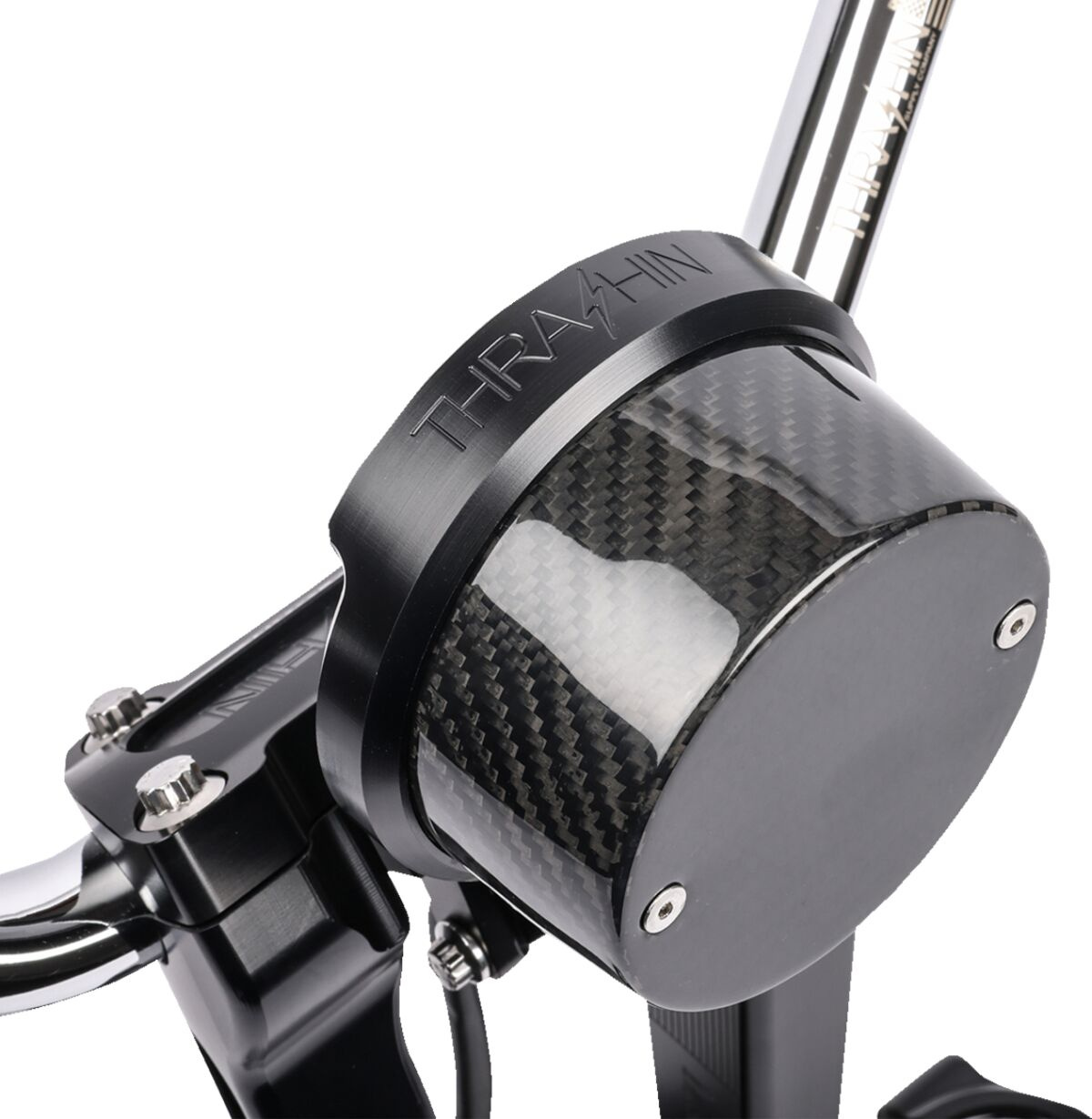 Thrashin Supply Co. Gauge Relocation Kit - Black Gauge Reloc Kt Fxlrs