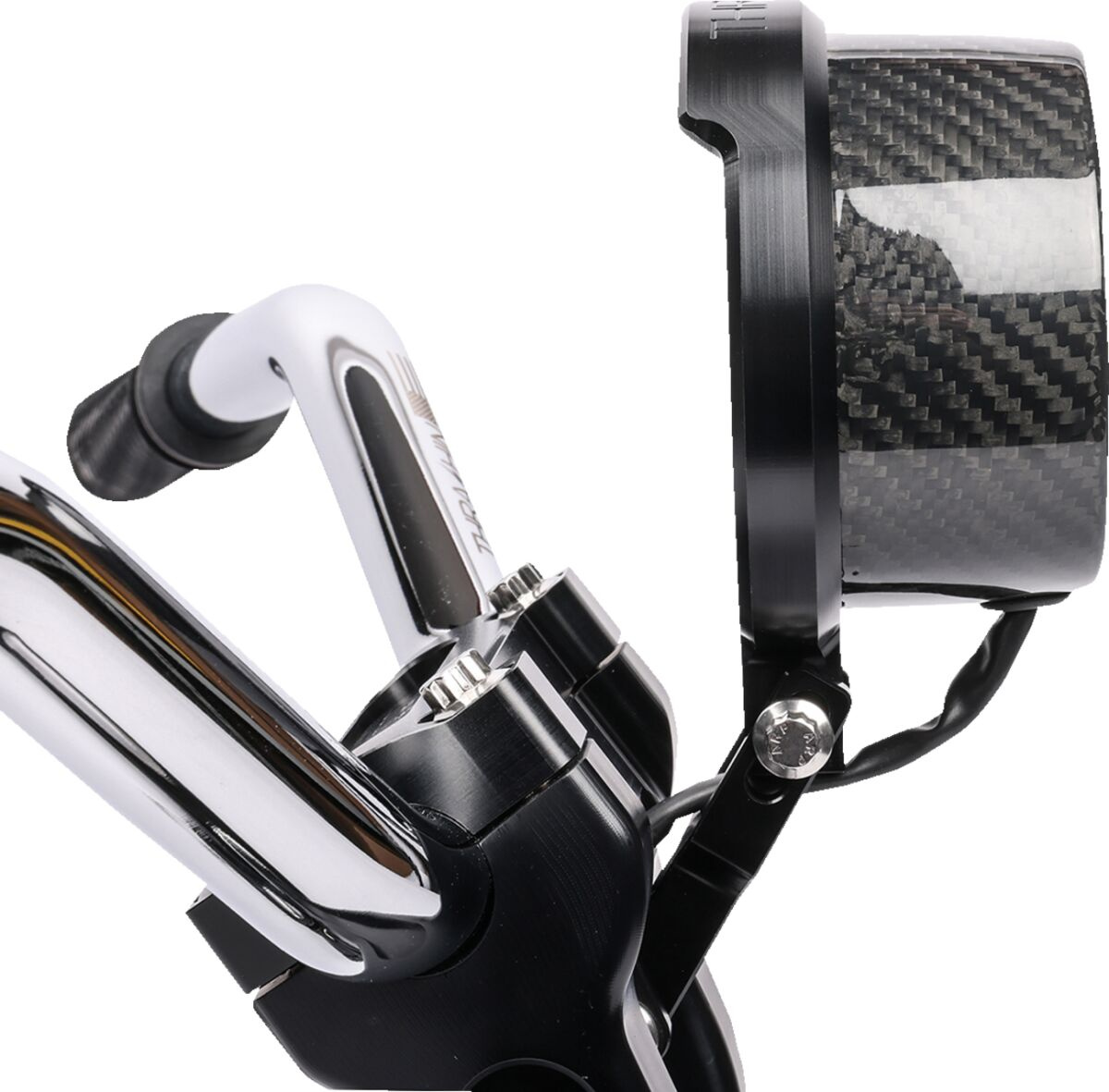 Thrashin Supply Co. Gauge Relocation Kit - Black Gauge Reloc Kt Fxlrs