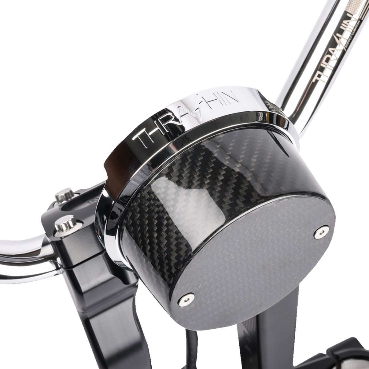 Thrashin Supply Co. Gauge Relocation Kit - Chrome Gauge Reloc Kt Fxlrs