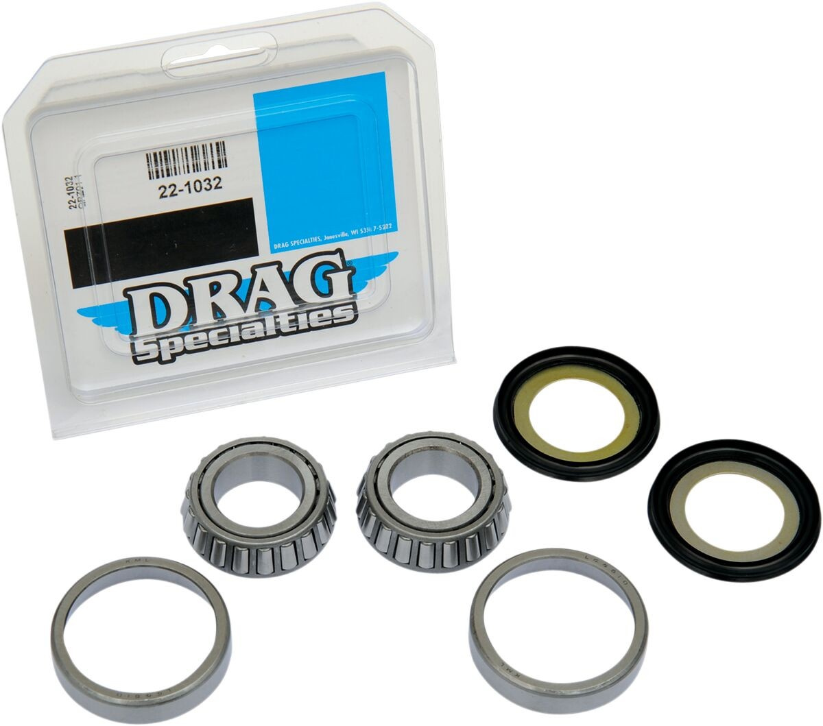 Drag Specialties Steering Stem Bearing Kit Steering Stem Brgs/Race