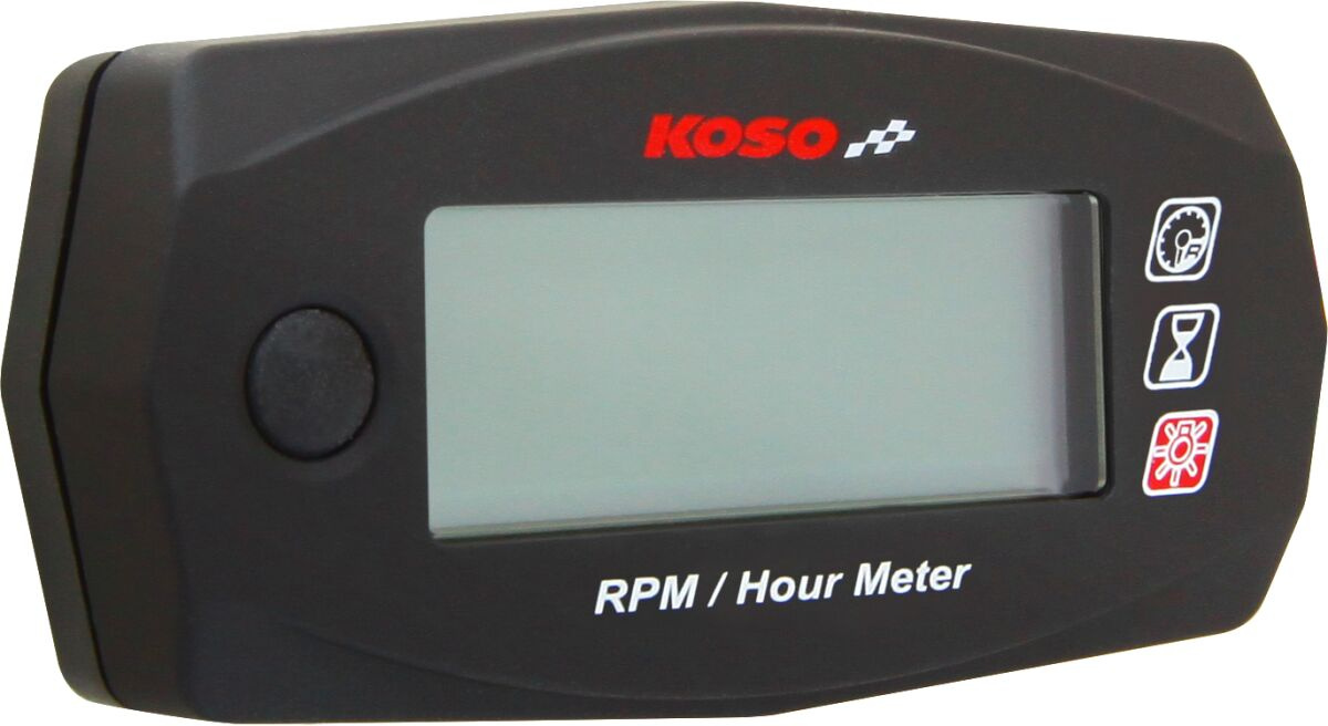 Koso North America Tachometer & Hour Meter Mini 4 Rpm/Hour Meter Mini-