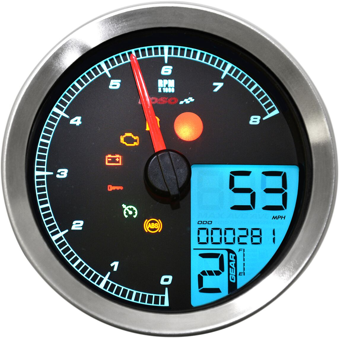 Koso North America Tsch Multi Metr Hd-04 Sil Tach Multi Metr Hd-04 Sil