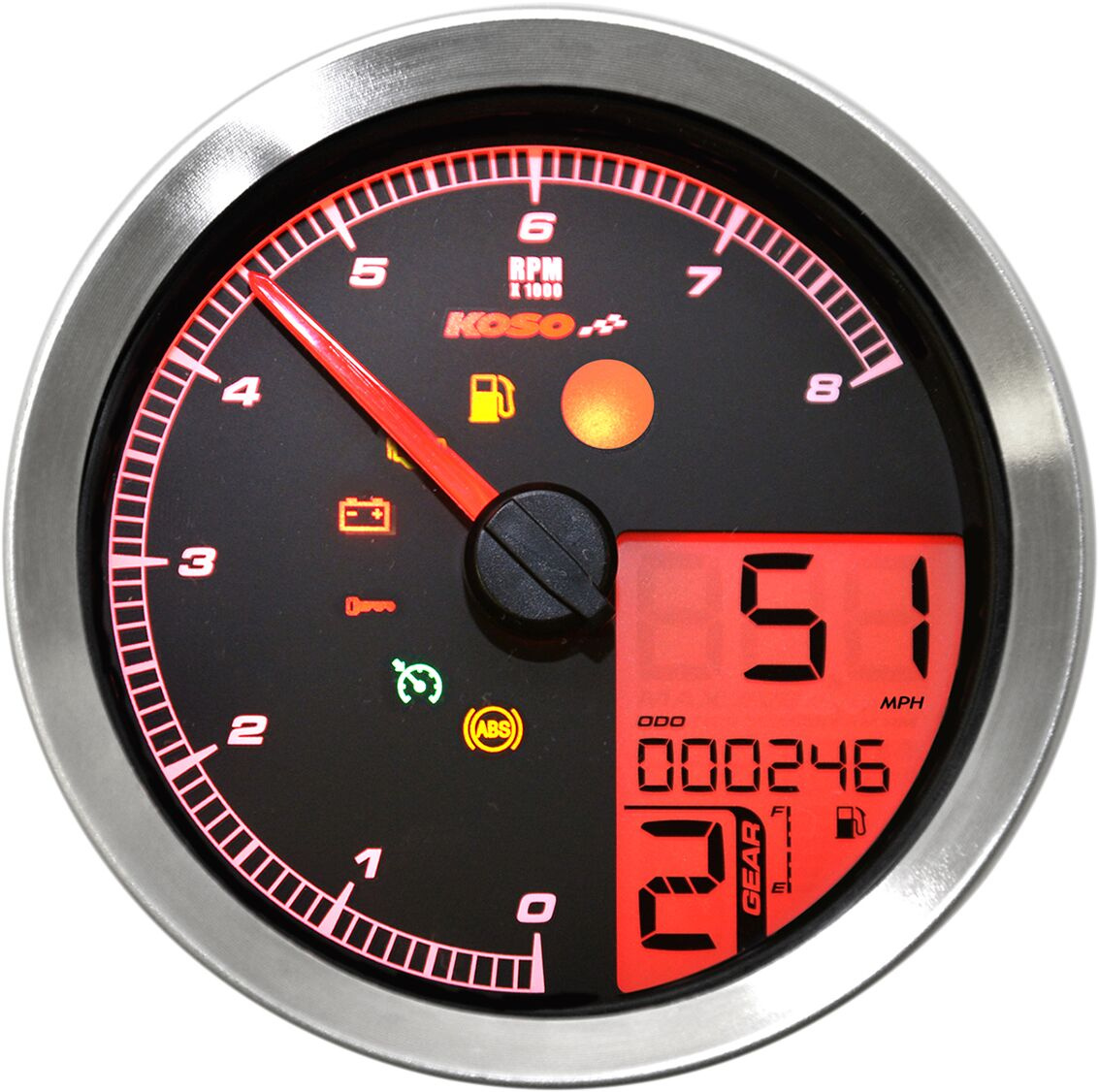 Koso North America Tsch Multi Metr Hd-04 Sil Tach Multi Metr Hd-04 Sil