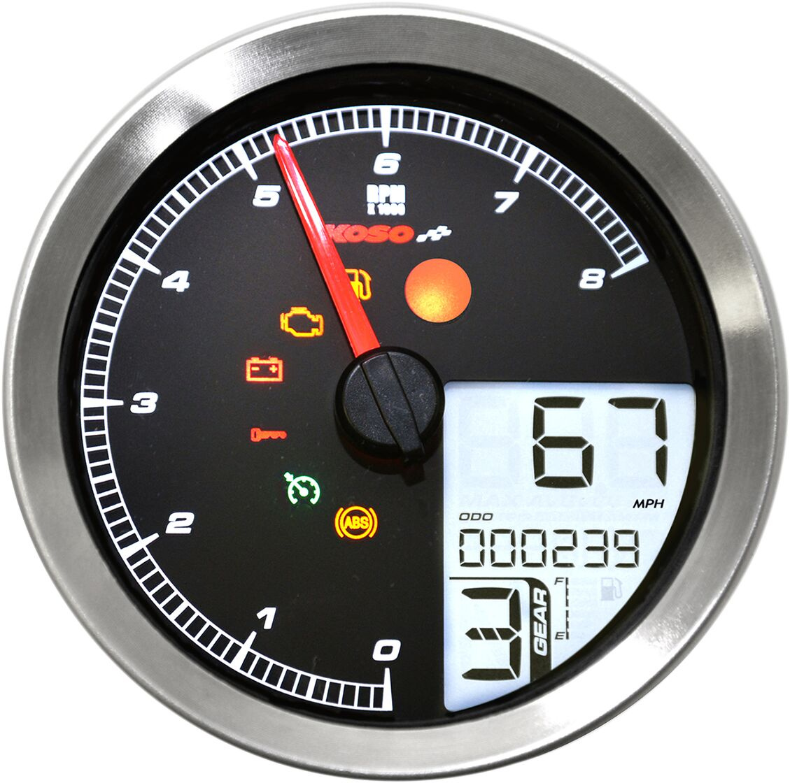 Koso North America Tsch Multi Metr Hd-04 Sil Tach Multi Metr Hd-04 Sil