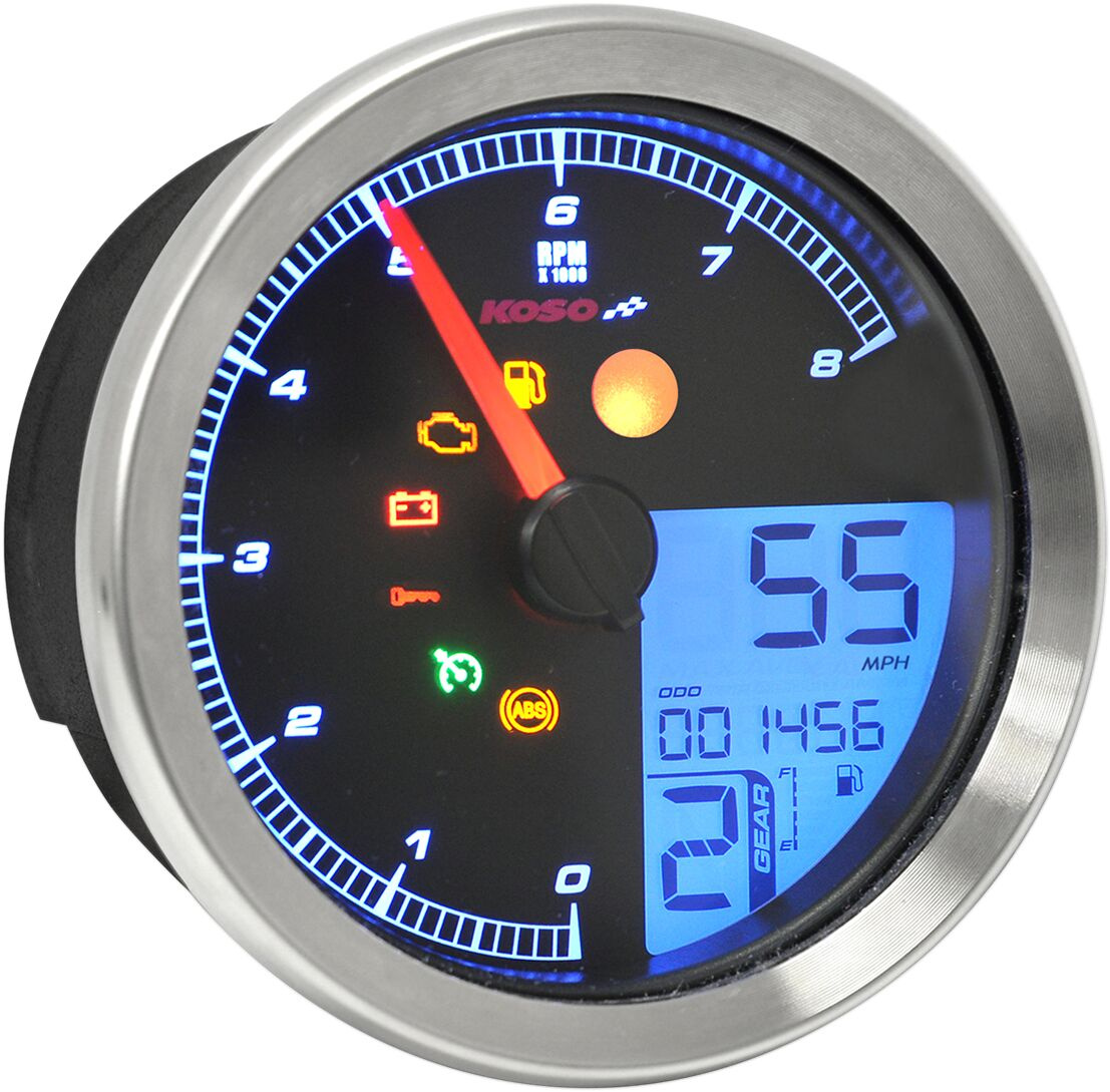 Koso North America Tsch Multi Metr Hd-04 Sil Tach Multi Metr Hd-04 Sil
