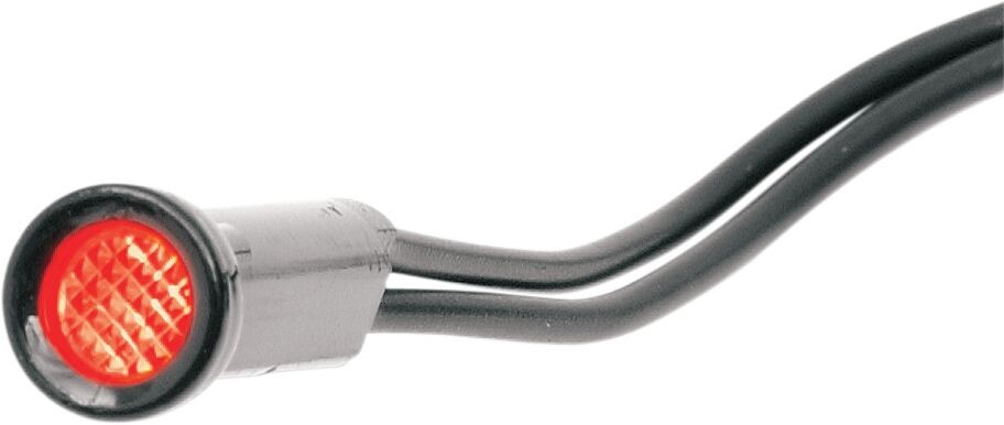Drag Specialties Snap-In Indicator Light Red 0.3