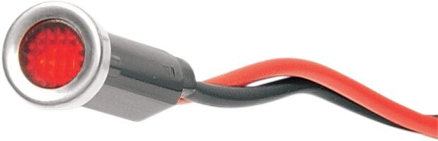 Drag Specialties Snap-In Indicator Light Red 0.3