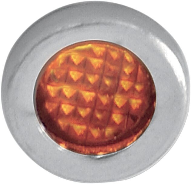 Drag Specialties Snap-In Indicator Light Amber 0.3