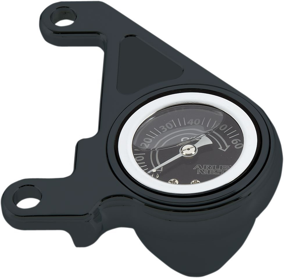 Arlen Ness Oil Pressure Gauge Kit Radius Black Gauge Oil 99-17 Tc Blk