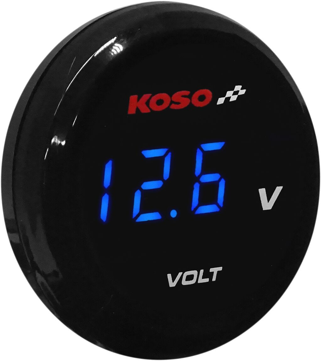 Koso North America Volt Meter Blue Volt Meter Blue